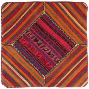 Perzische Kilim Kussenhoes – Handgeweven Gestreept Ontwerp (Set van 2)