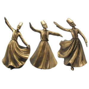 Decoratieve Sama Dansers – Set van 3 Minimalistische Beeldjes