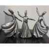 Decoratieve Sama Dansers – Set van 3 Minimalistische Beeldjes