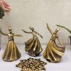 Decoratieve Sama Dansers – Set van 3 Minimalistische Beeldjes