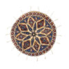 Perzisch Tafelkleed Isfahan Kalamkari — Model Sarv — Handgemaakte Blokdruk Blauw
