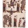 Perzisch Tafelkleed Isfahan Kalamkari — Model Takht-e Jamshid — Persepolis Design