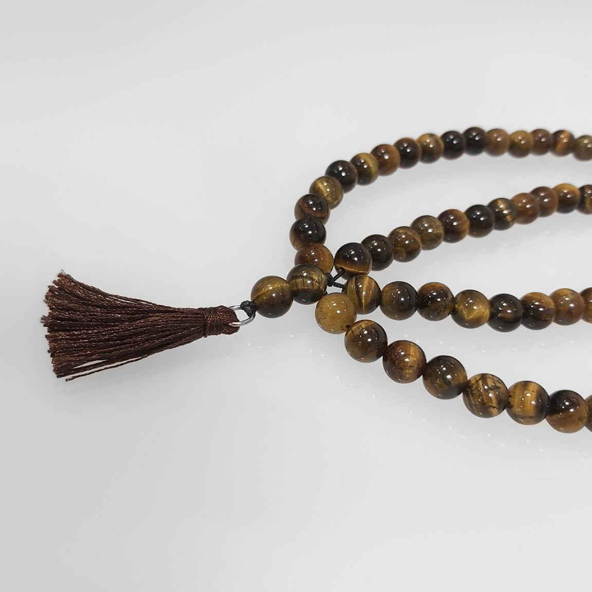 Islamitische Tijgeroog Rosary Handgemaakt met 101 Gebedsparels Tasbih II