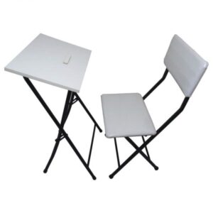 Houten Gebedsstoel & Tafel Set – Stapelbaar