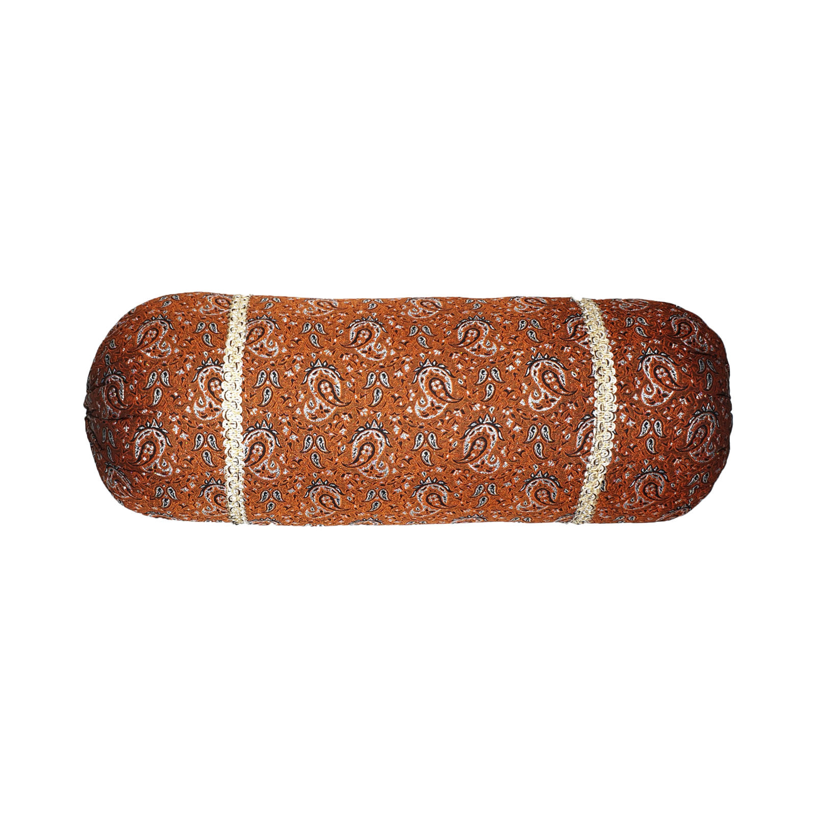 Traditioneel Perzisch Cylindrisch Bolster Kussen met Elegante Termeh Stof (2x)