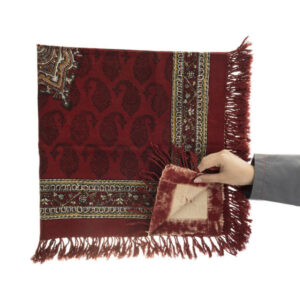 Perzische Tafelkleed: Isfahan’s Traditionele Kalamkari Block Print Rood