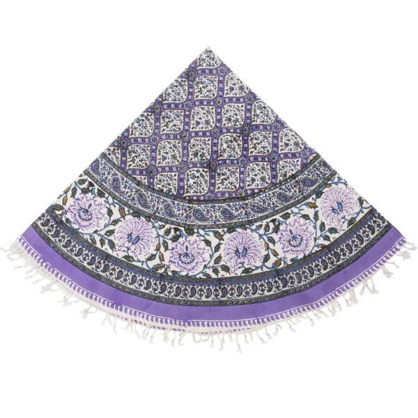 Perzische Tafelkleed: Isfahan’s Traditionele Kalamkari Block Print Blauw