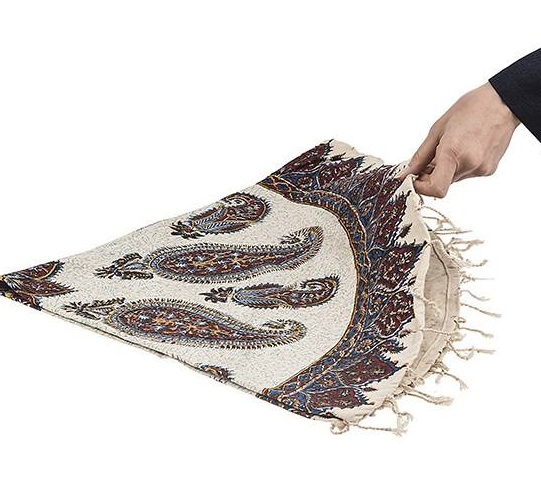 Perzische Tafelkleed: Isfahan’s Traditionele Kalamkari Block Print Boteh Jegheh