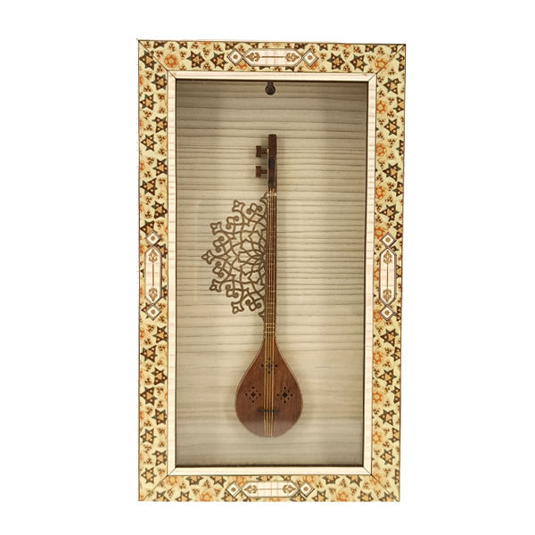 Maquette Model Kit: Perzische Setar Replica met Display Frame