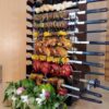 Verticaal Gas Grill voor Kebabs met 10-Spies Stand
