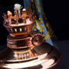 Perzische Koperen Kerosine Olie Lamp Model Shah Abbas (2x)