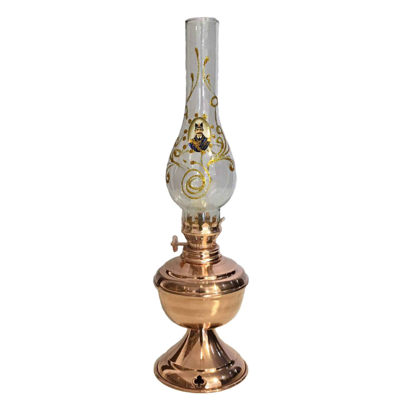 Perzische Koperen Kerosine Olie Lamp Model Shah Abbas (2x)