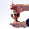 Perzische Koperen Kerosine Olie Lamp Model Shah Abbas (2x)