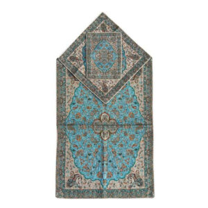 Perzische Termeh Gebedmat Luxe Islamitische Sajada Blauw