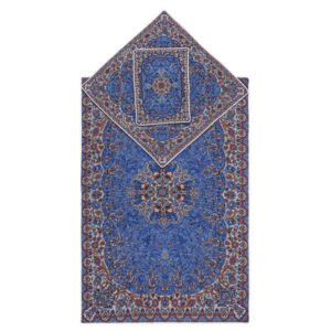Perzische Termeh Gebedmat Luxe Islamitische Sajada Blauw