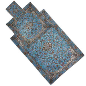 Perzische Termeh Gebedmat Luxe Islamitische Sajada Blauw