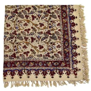 Perzisch Tafelkleed Isfahan Kalamkari — Model Herfst — Handgemaakte Blokdruk