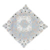 Draagbaar Reisgebedskleed – Wit & Blauw Paisley Design