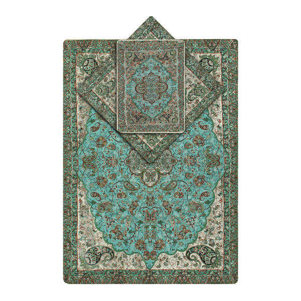 Perzische Termeh Gebedmat Luxe Islamitische Sajada Groene Paisley