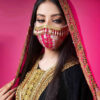 Handgemaakte Mode Geborduurde Gezichtsmasker voor Vrouwen – Model Negin