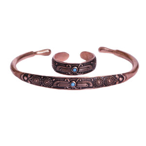 Koperen Sieradenset Fravashi – Ring & Armband