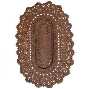 Handgeweven Boho Macrame Vloerkleed – Bruine Kleur