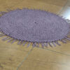 Handgeweven Boho Macrame Vloerkleed – Paarse Kleur
