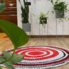 Handgeweven Boho Macrame Vloerkleed – Teriko Patroon
