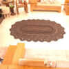 Handgeweven Boho Macrame Vloerkleed – Bruine Kleur