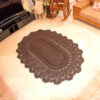 Handgeweven Boho Macrame Vloerkleed – Bruine Kleur