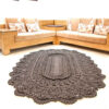 Handgeweven Boho Macrame Vloerkleed – Bruine Kleur