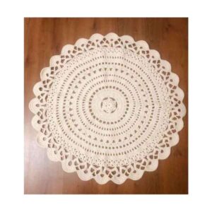 Handgeweven Boho Macrame Vloerkleed – Schijnende Zon Design