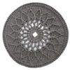 Handgeweven Boho Macrame Vloerkleed – Zon Patroon
