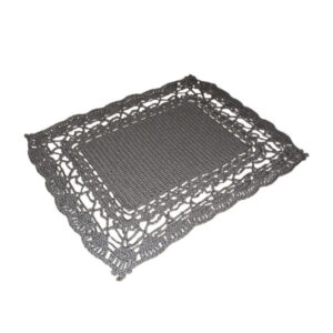 Handgeweven Boho Macrame Vloerkleed – Grijze Kleur