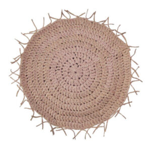 Handgeweven Boho Macrame Vloerkleed – Ronde Vorm