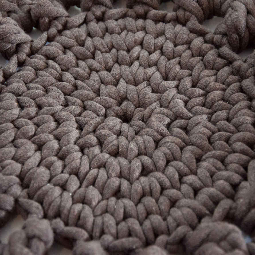 Handgeweven Boho Macrame Vloerkleed – Zon Design