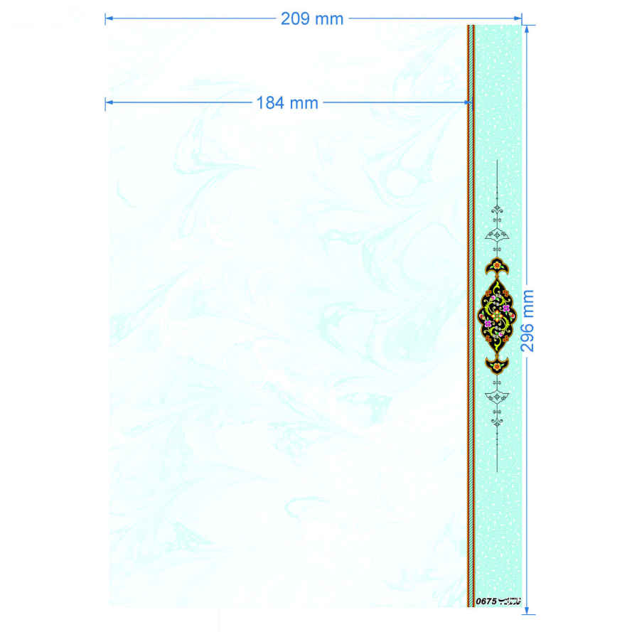 Tazhib A5 Papier Model Abr & Bad – 20 Stuks
