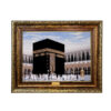 Islamitisch Muurkleed Heilige Kaaba Model Blauwe Lucht