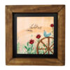 Decoratieve Perzische Ceramic Tile in Lijst – Vogel & Vlucht