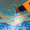Decoratieve Gekaderde Islamitische Tegel – Basmala