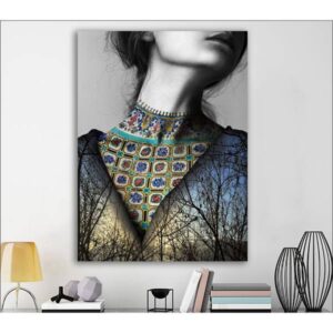 Perzische Houten Poster Print – Dokhtar Muurkunst