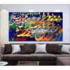 Perzische Houten Poster Print – Liefde Muurkunst