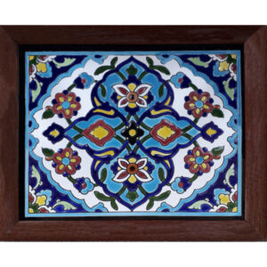 Decoratieve Perzische Ceramic Tile in Lijst – Zeven Kleuren
