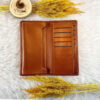 Perzische Leren Lange Portemonnee met God Design