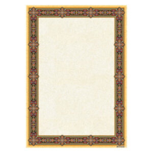 A4 Oranje Tazhib Papier (100 vellen)