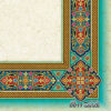 Groenblauw Tazhib A4 Papier (100x)