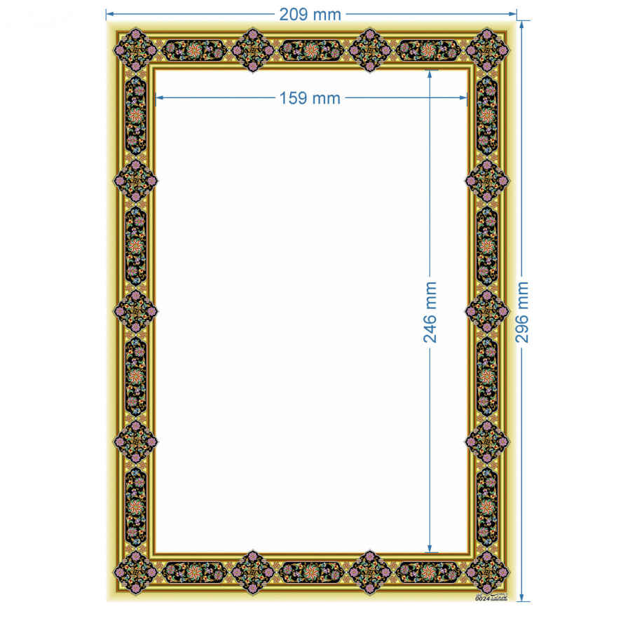 Tazhib A4 Papier (100x) – Code 0024