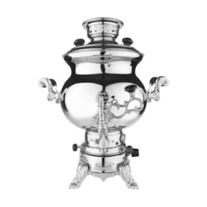 Perzische Gassamovar Theemaker Traditioneel Ontwerp Gladde Afwerking 6 Liter