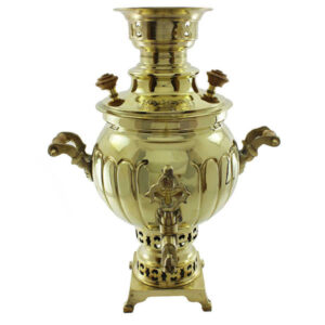 Perzische Messing Samovar Decoratieve Houtskool Theemaker 7 Liter