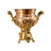 Perzische Koperen Samovar Decoratieve Houtskool Theemaker Bloem Motieven 1 Liter